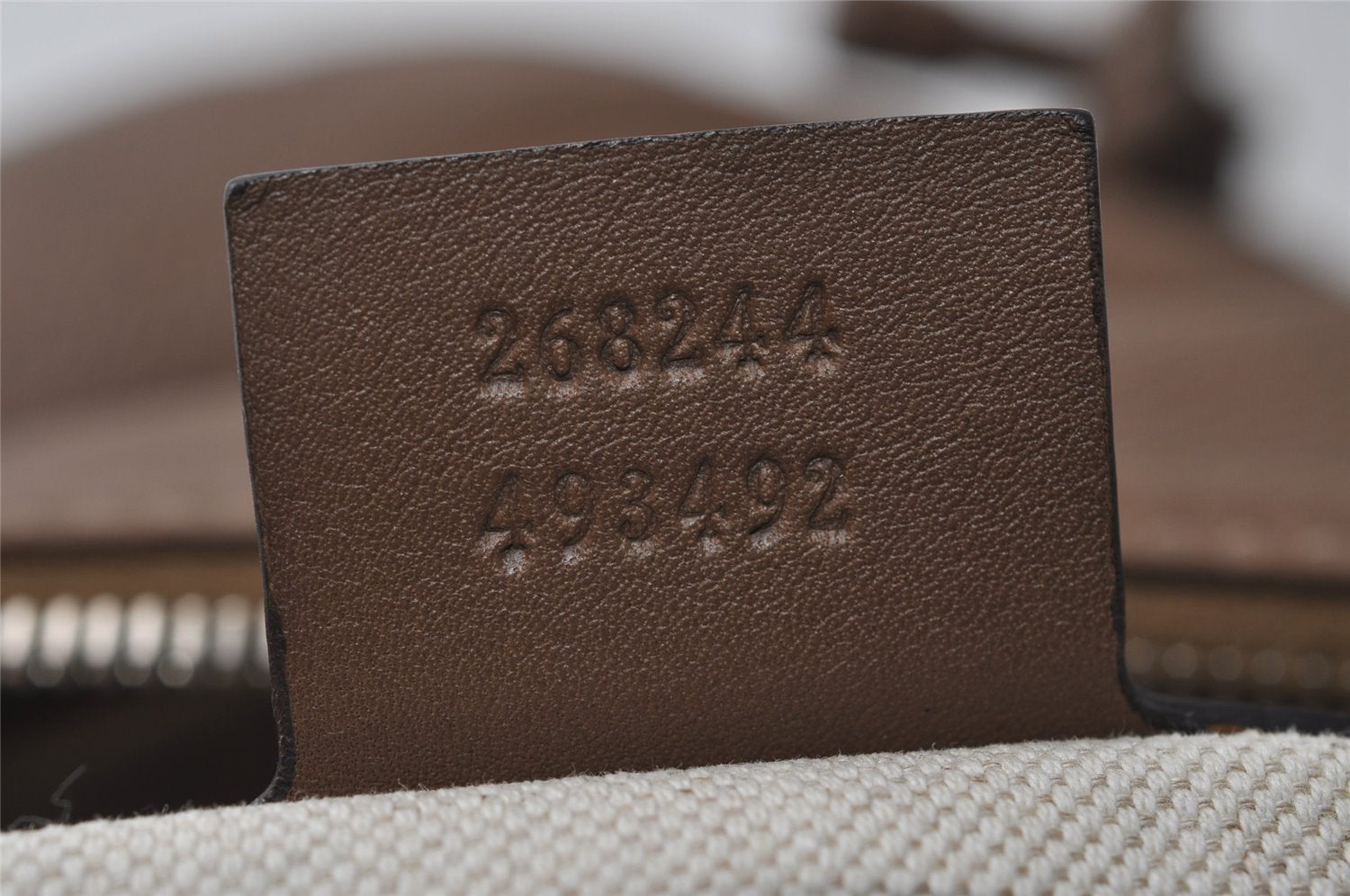 Authentic GUCCI Interlocking G Shoulder Cross Bag Leather 268244 Brown 5730I