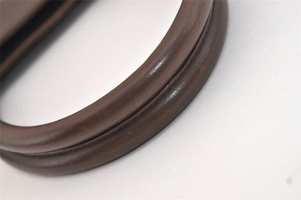 Authentic GUCCI Vintage Hand Tote Bag GG Canvas Leather 0021119 Brown 5730J