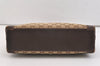 Authentic GUCCI Vintage Hand Tote Bag GG Canvas Leather 0021119 Brown 5730J