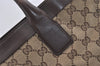 Authentic GUCCI Vintage Hand Tote Bag GG Canvas Leather 0021119 Brown 5730J