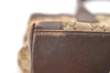 Authentic GUCCI Vintage Hand Tote Bag GG Canvas Leather 0021119 Brown 5730J