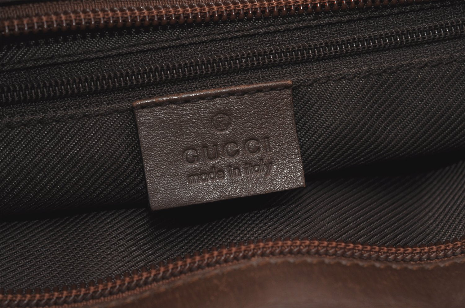 Authentic GUCCI Vintage Hand Tote Bag GG Canvas Leather 0021119 Brown 5730J