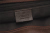 Authentic GUCCI Vintage Hand Tote Bag GG Canvas Leather 0021119 Brown 5730J