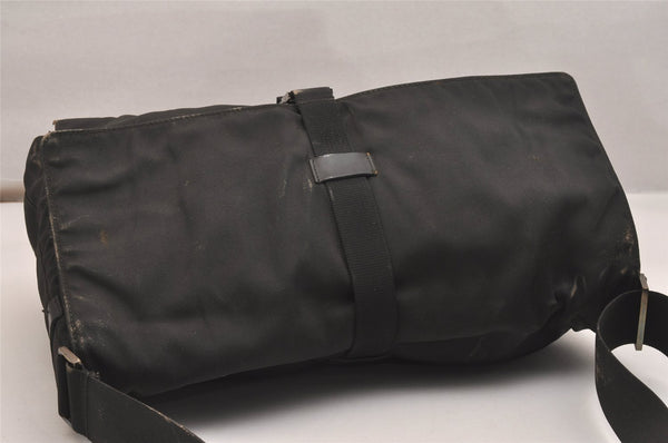 Authentic GUCCI Shoulder Cross Body Bag Nylon Leather Black Junk 5731J