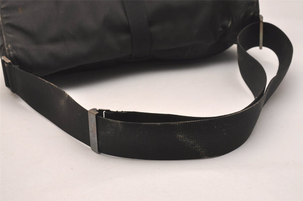 Authentic GUCCI Shoulder Cross Body Bag Nylon Leather Black Junk 5731J