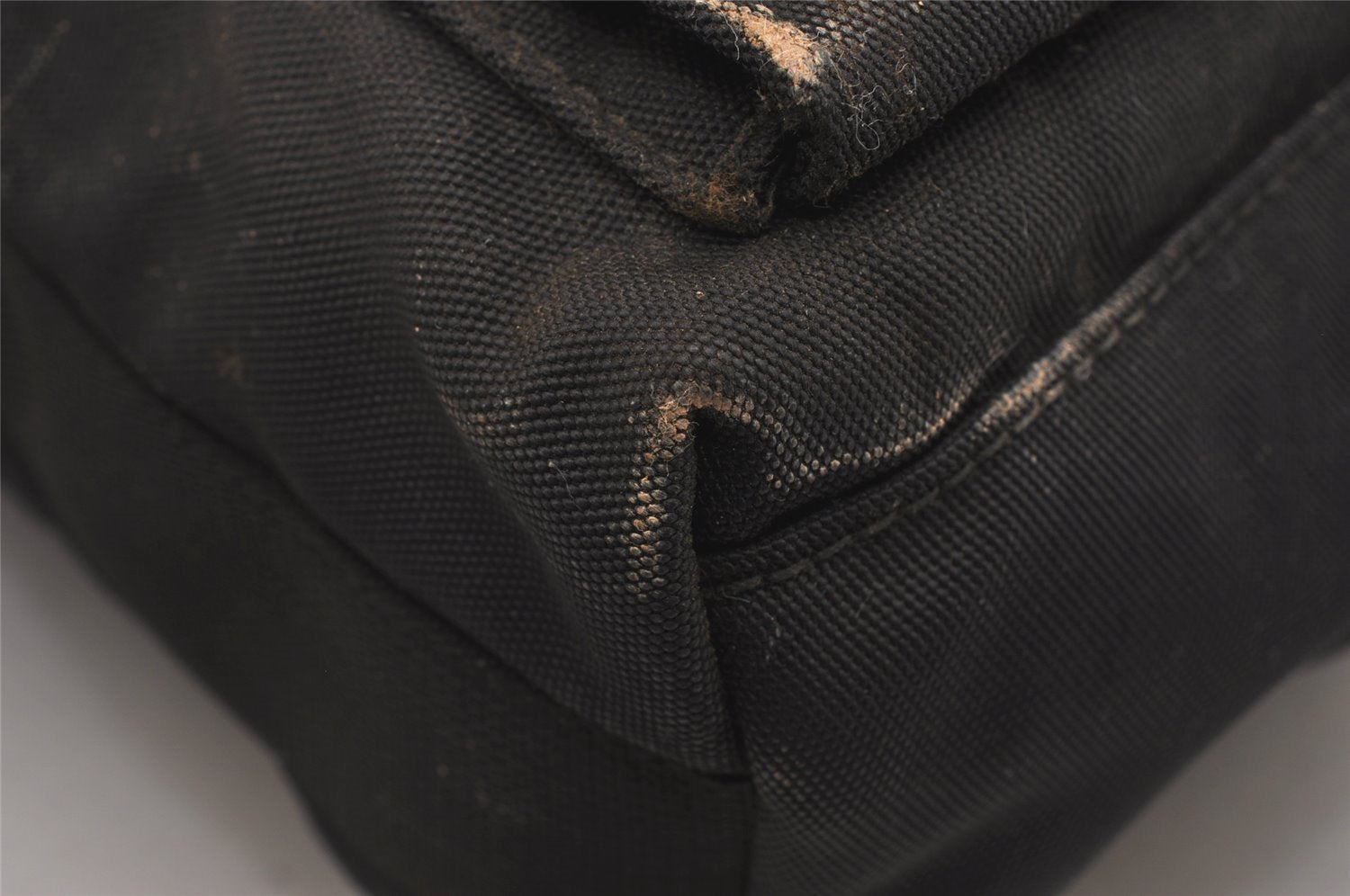 Authentic GUCCI Shoulder Cross Body Bag Nylon Leather Black Junk 5731J