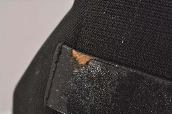 Authentic GUCCI Shoulder Cross Body Bag Nylon Leather Black Junk 5731J