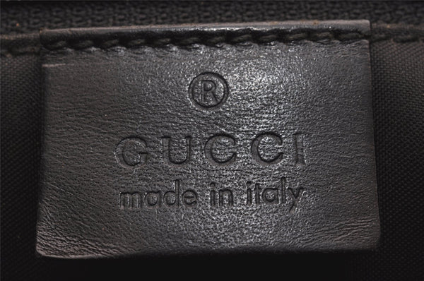 Authentic GUCCI Shoulder Cross Body Bag Nylon Leather Black Junk 5731J