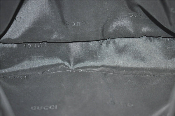 Authentic GUCCI Shoulder Cross Body Bag Nylon Leather Black Junk 5731J