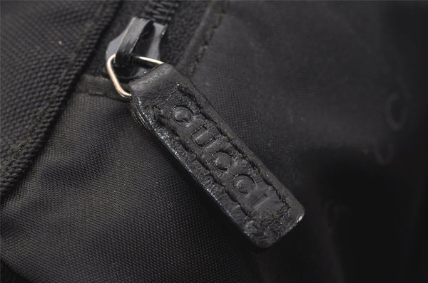 Authentic GUCCI Shoulder Cross Body Bag Nylon Leather Black Junk 5731J