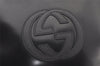 Authentic GUCCI Vintage Shoulder Hand Bag Purse Enamel Black 5731K