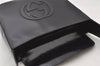 Authentic GUCCI Vintage Shoulder Hand Bag Purse Enamel Black 5731K