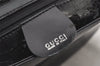 Authentic GUCCI Vintage Shoulder Hand Bag Purse Enamel Black 5731K