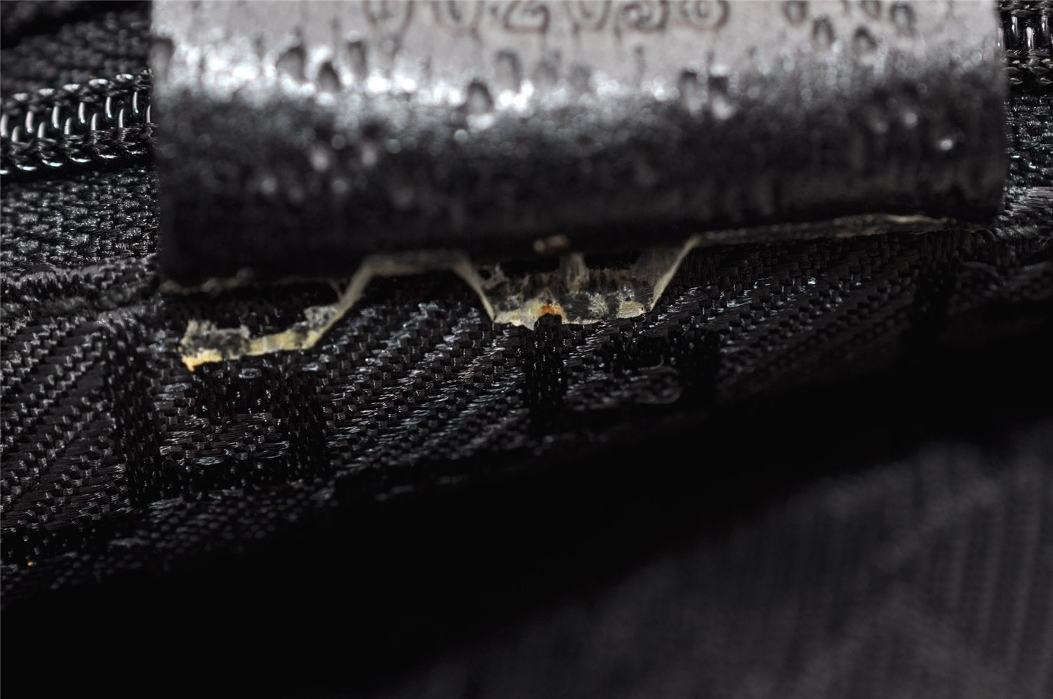 Authentic GUCCI Bamboo Kandinsky Shoulder Bag Canvas Leather 0014061 Black 5732I