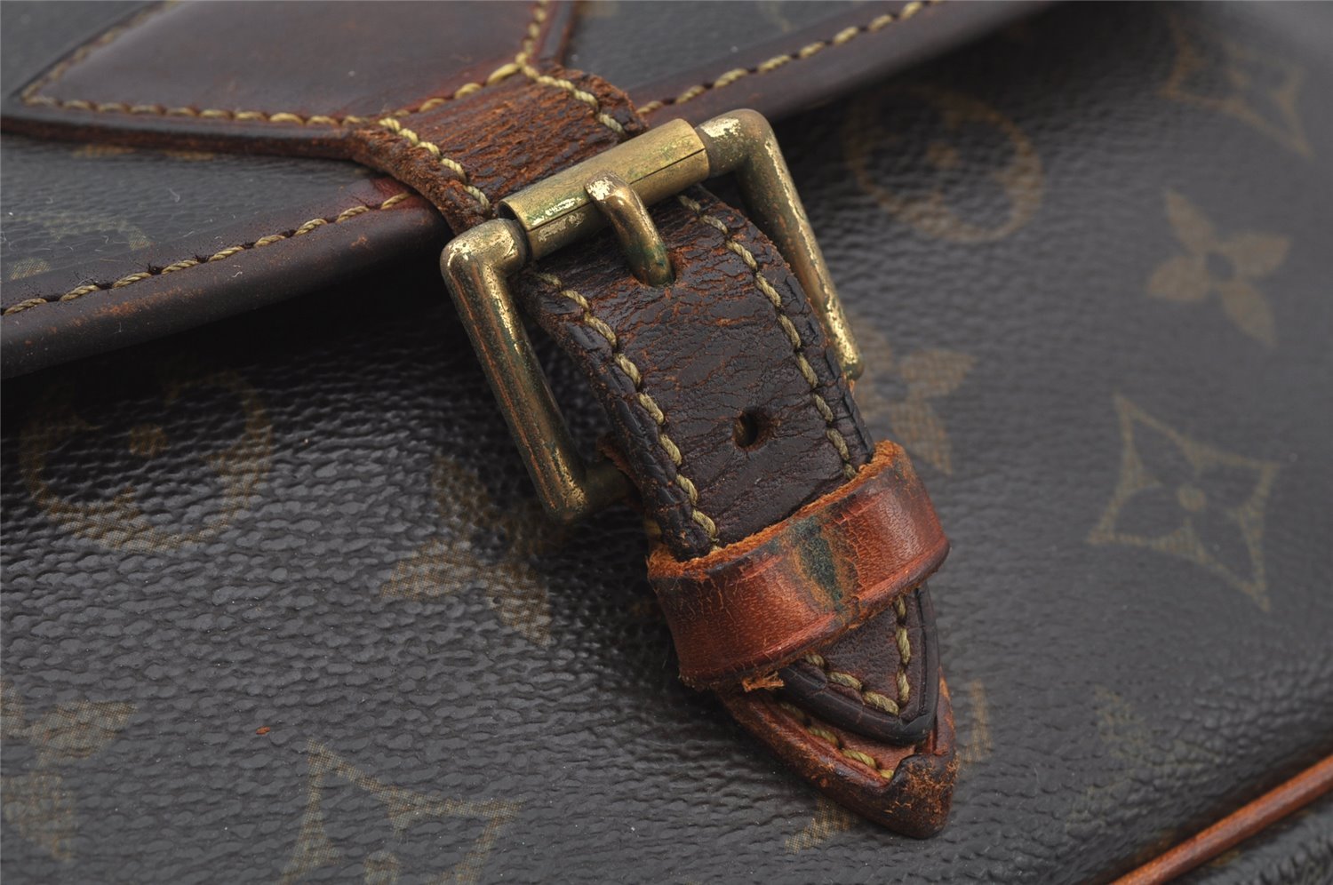 Authentic Louis Vuitton Monogram Sologne Shoulder Cross Body Bag M42250 LV 5732J