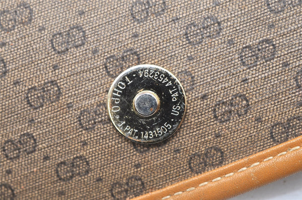 Authentic GUCCI Micro GG PVC Leather Shoulder Cross Bag Purse Brown Junk 5732K