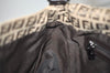 Authentic FENDI Zucchino Mamma Baguette Shoulder Bag Canvas Leather Brown 5734I