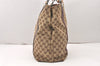Authentic GUCCI Bamboo Shoulder Hand Bag GG Canvas Leather 232946 Brown 5734K