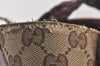 Authentic GUCCI Bamboo Shoulder Hand Bag GG Canvas Leather 232946 Brown 5734K