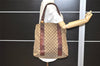 Authentic GUCCI Bamboo Shoulder Hand Bag GG Canvas Leather 232946 Brown 5734K