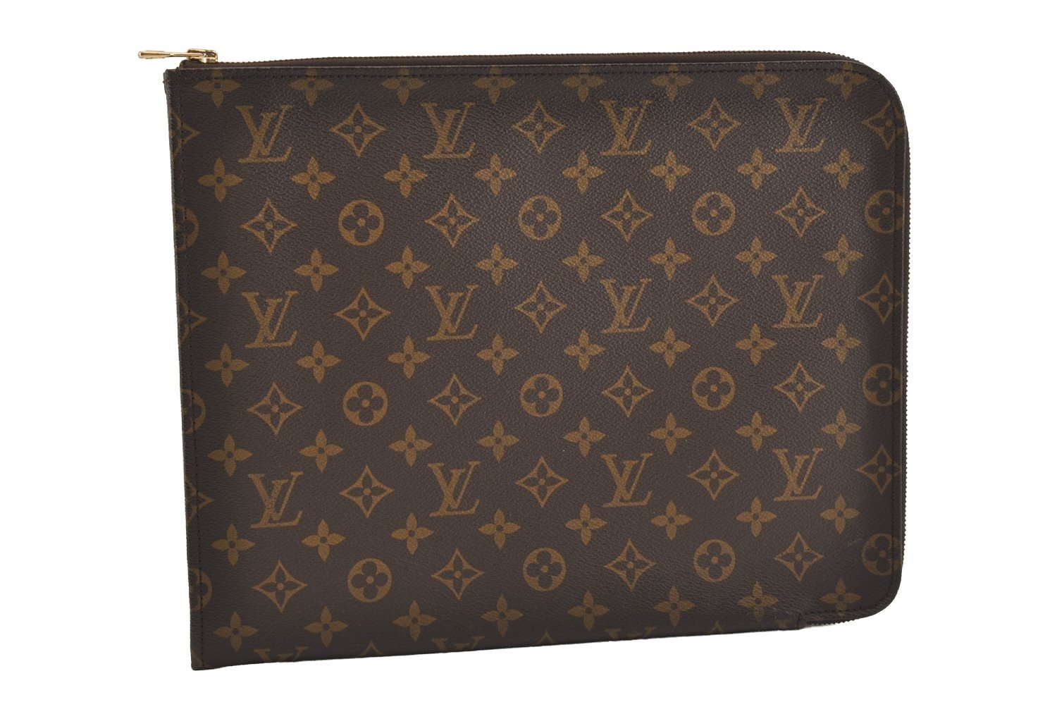 Authentic Louis Vuitton Monogram Poche Documents 33 M53457 Document Case 5735J