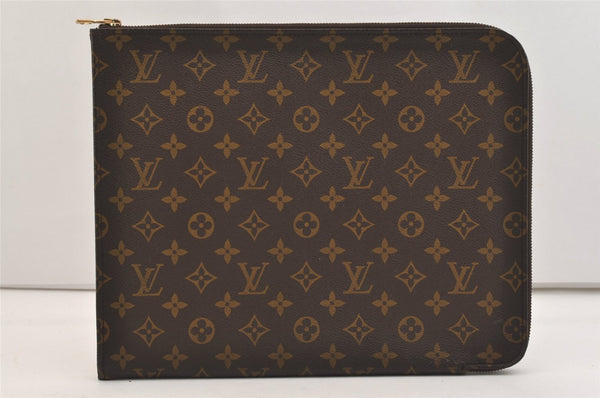 Authentic Louis Vuitton Monogram Poche Documents 33 M53457 Document Case 5735J