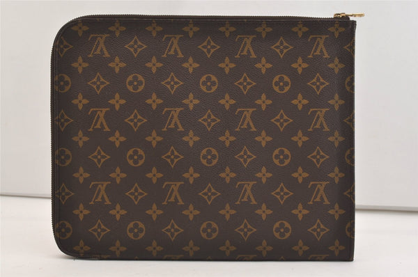 Authentic Louis Vuitton Monogram Poche Documents 33 M53457 Document Case 5735J