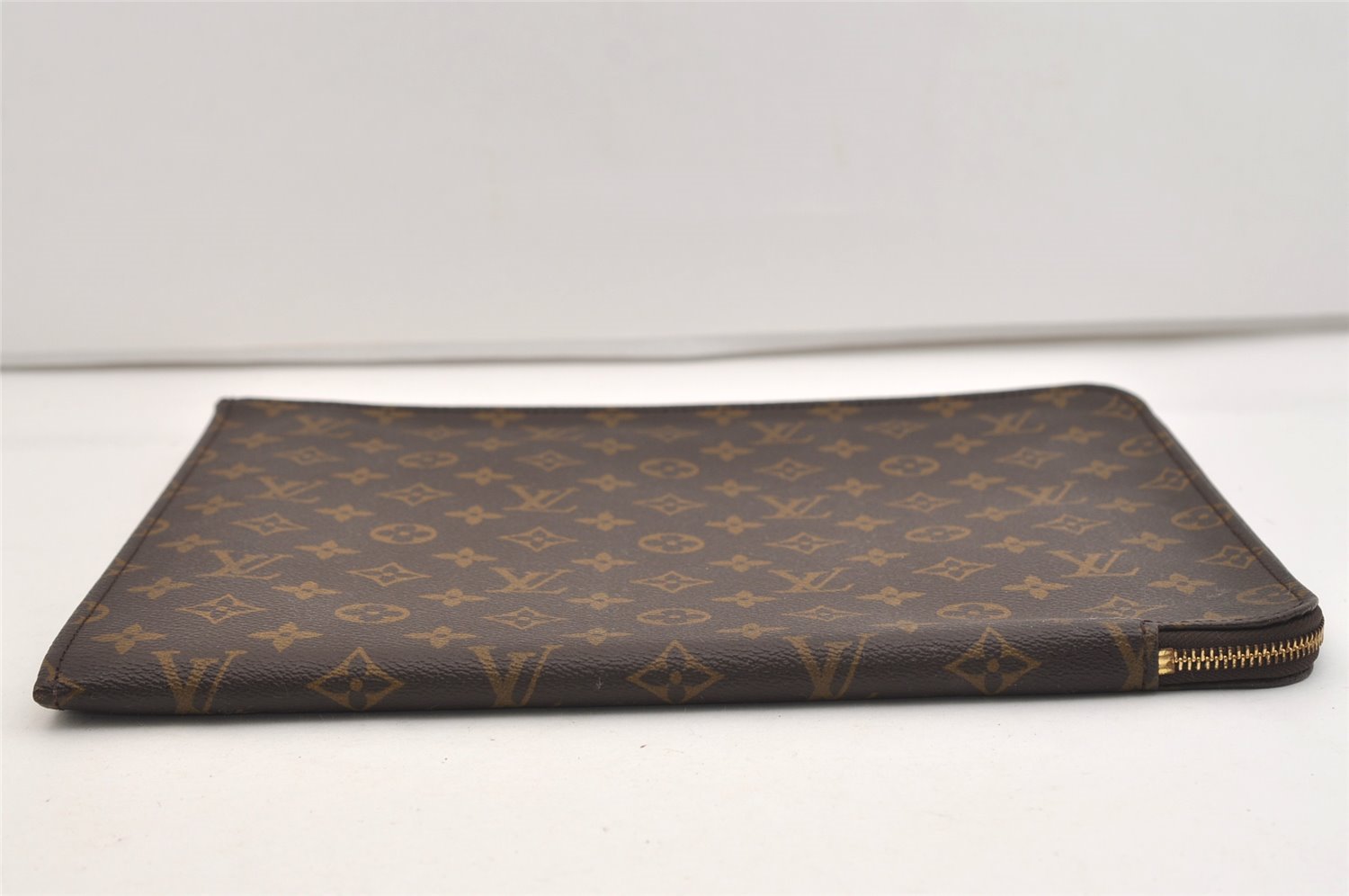 Authentic Louis Vuitton Monogram Poche Documents 33 M53457 Document Case 5735J
