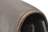 Authentic GUCCI Vintage Clutch Hand Bag Purse Leather Brown 5735K