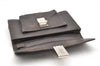 Authentic GUCCI Vintage Clutch Hand Bag Purse Leather Brown 5735K
