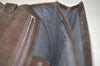 Authentic GUCCI Vintage Clutch Hand Bag Purse Leather Brown 5735K