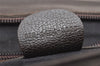Authentic GUCCI Vintage Clutch Hand Bag Purse Leather Brown 5735K