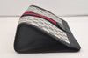 Authentic GUCCI Sherry Line Clutch Hand Bag Purse GG PVC Leather Navy Blue 5736J