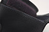 Authentic GUCCI Sherry Line Clutch Hand Bag Purse GG PVC Leather Navy Blue 5736J