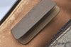 Authentic GUCCI Vintage Clutch Hand Bag Purse GG PVC Leather Brown 5736K