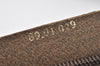 Authentic GUCCI Vintage Clutch Hand Bag Purse GG PVC Leather Brown 5736K