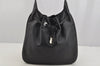 Authentic GUCCI Bamboo Shoulder Hand Bag Purse Leather 0014033 Black 5737J