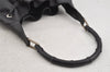 Authentic GUCCI Bamboo Shoulder Hand Bag Purse Leather 0014033 Black 5737J