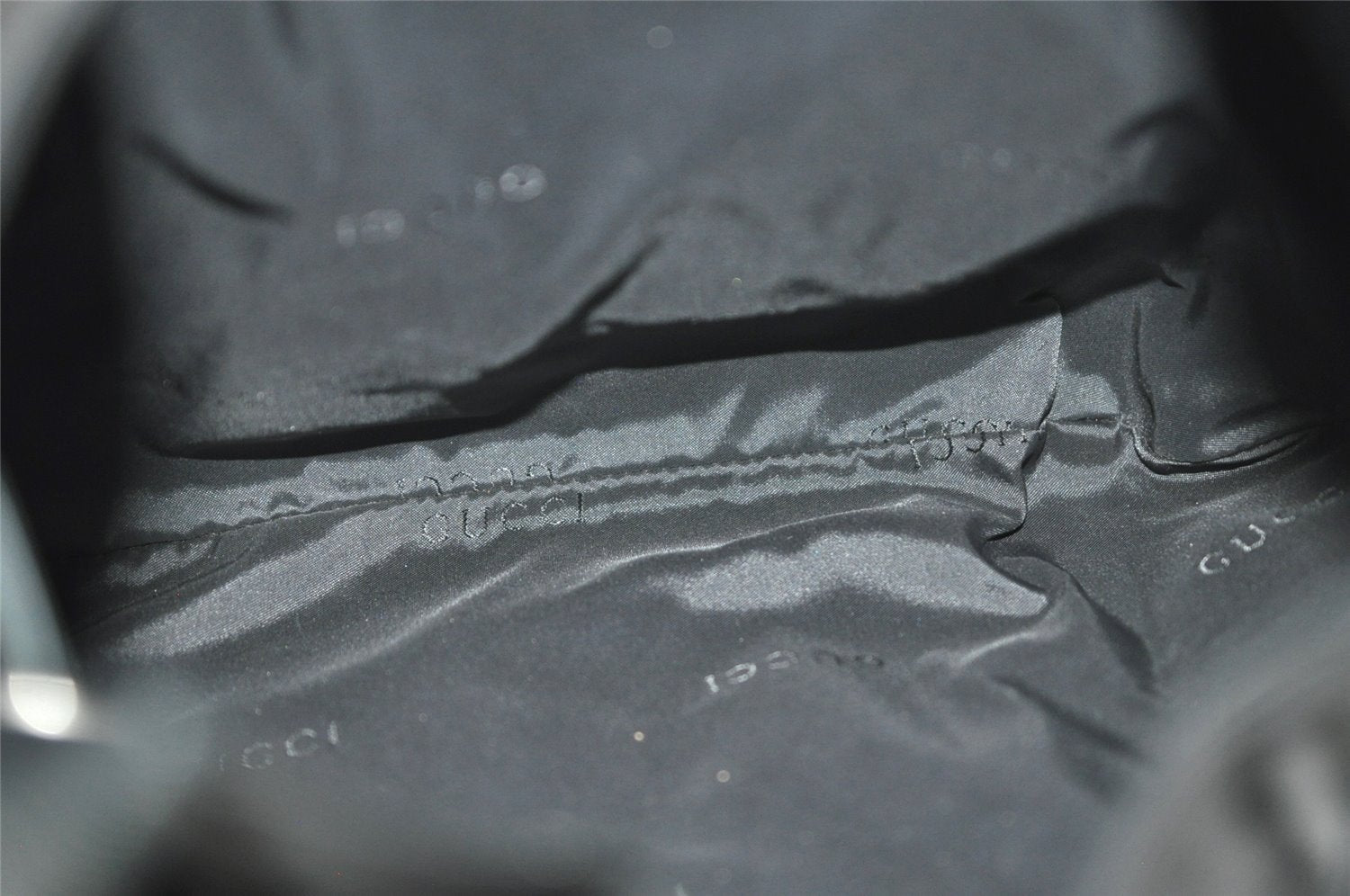 Authentic GUCCI Bamboo Shoulder Hand Bag Purse Leather 0014033 Black 5737J