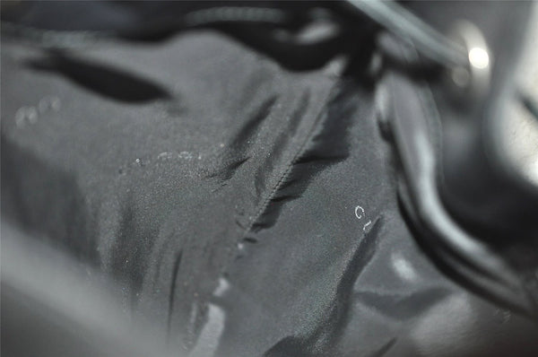 Authentic GUCCI Bamboo Shoulder Hand Bag Purse Leather 0014033 Black 5737J