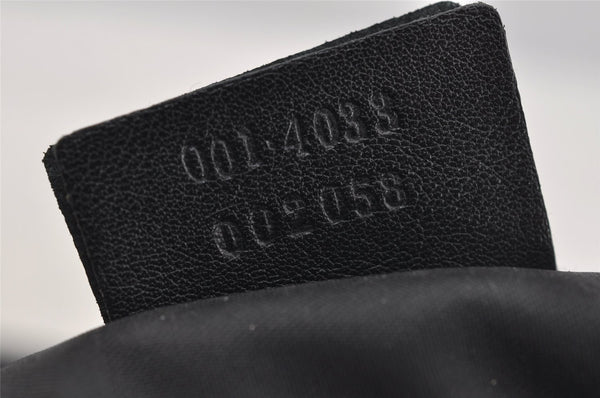 Authentic GUCCI Bamboo Shoulder Hand Bag Purse Leather 0014033 Black 5737J