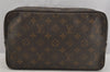 Auth Louis Vuitton Monogram Trousse Toilette 28 Clutch Hand Bag M47522 LV 5738J