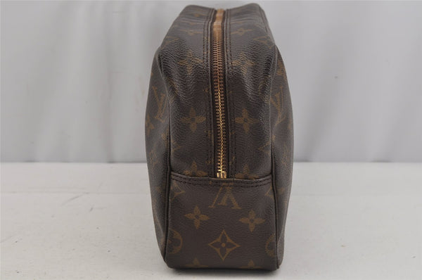 Auth Louis Vuitton Monogram Trousse Toilette 28 Clutch Hand Bag M47522 LV 5738J