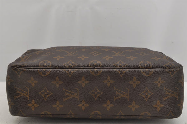 Auth Louis Vuitton Monogram Trousse Toilette 28 Clutch Hand Bag M47522 LV 5738J
