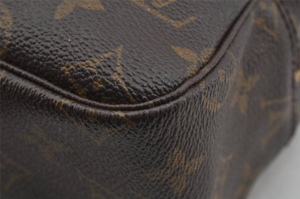 Auth Louis Vuitton Monogram Trousse Toilette 28 Clutch Hand Bag M47522 LV 5738J