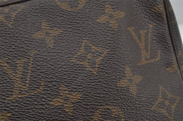 Auth Louis Vuitton Monogram Trousse Toilette 28 Clutch Hand Bag M47522 LV 5738J