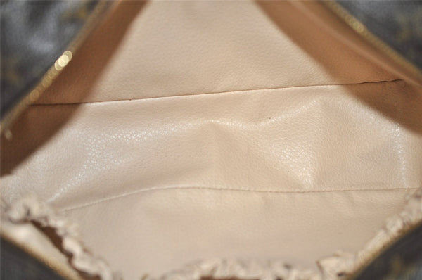 Auth Louis Vuitton Monogram Trousse Toilette 28 Clutch Hand Bag M47522 LV 5738J