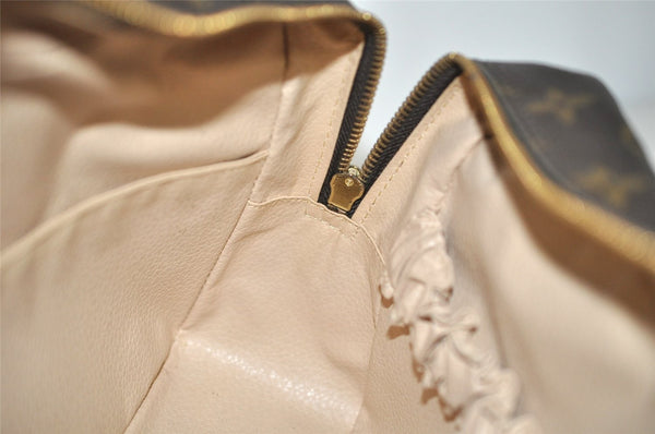 Auth Louis Vuitton Monogram Trousse Toilette 28 Clutch Hand Bag M47522 LV 5738J