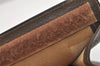 Authentic GUCCI Web Sherry Line Clutch Hand Bag Purse GG PVC Leather Brown 5739J