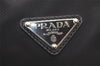 Authentic PRADA Nylon Tessuto Leather 2Way Travel Boston Bag V19S Black 5739K